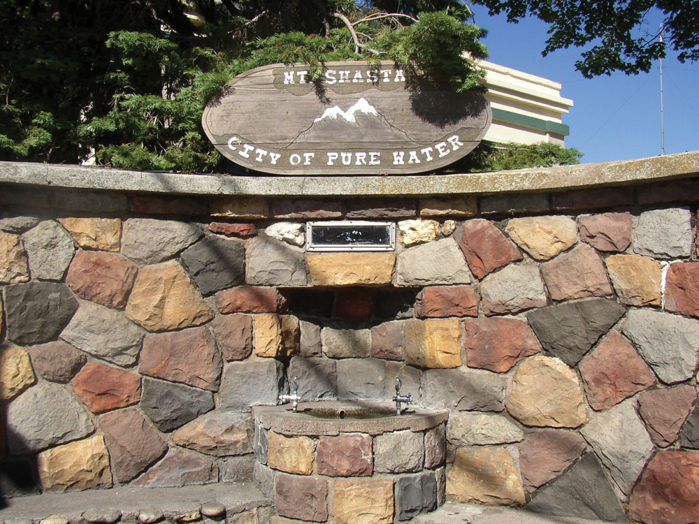 Mount Shasta city spring water