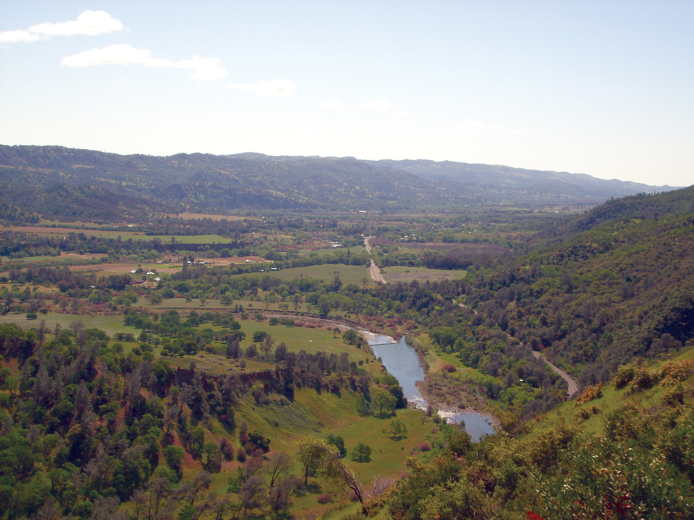 Capay Valley, looking toward the town of Rumsey