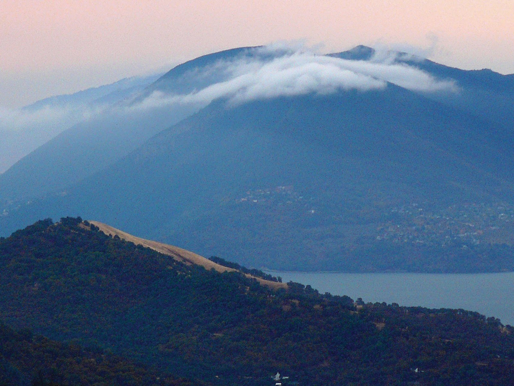 View of Mount Konocti from below Bartlett Mountain summit