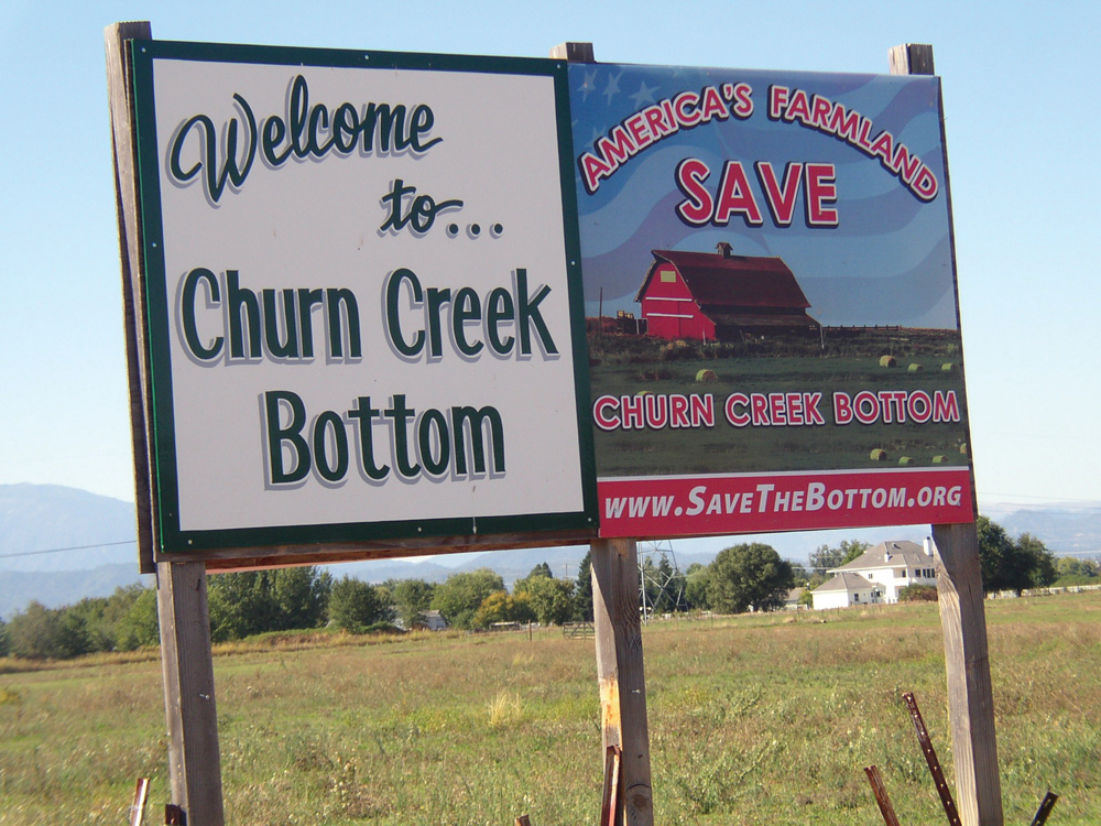 Agricultural land preservation in Churn Creek Bottom