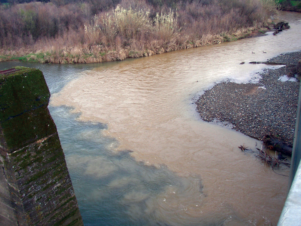 Stillwater sediment plume to the Sacramento River