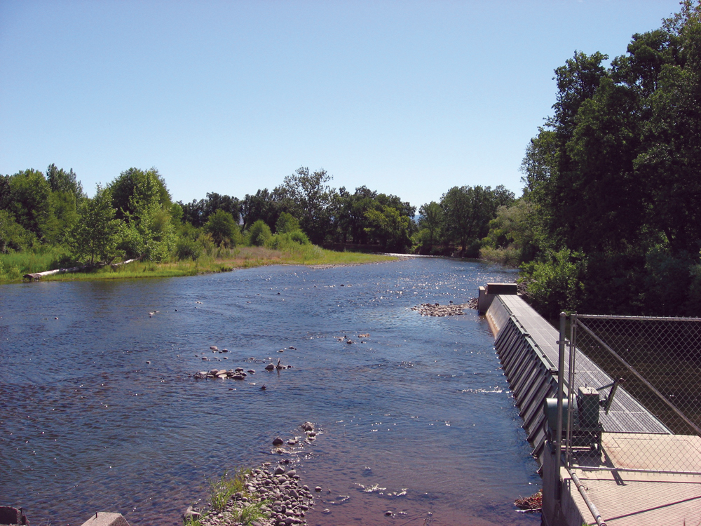 Deer Creek irrigation diversion dam